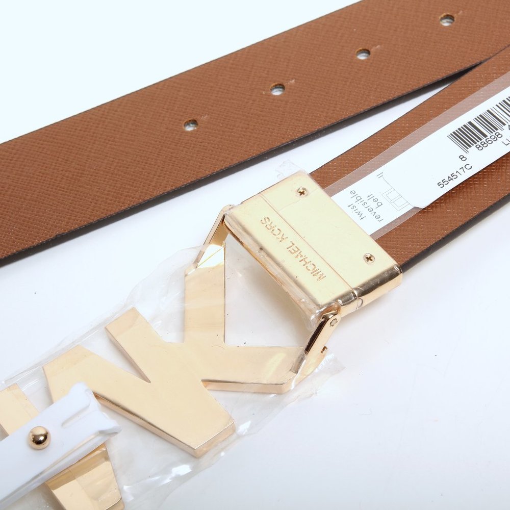 NWT Michael Kors Twist Reversible Belt Medium - Picture 5 of 7